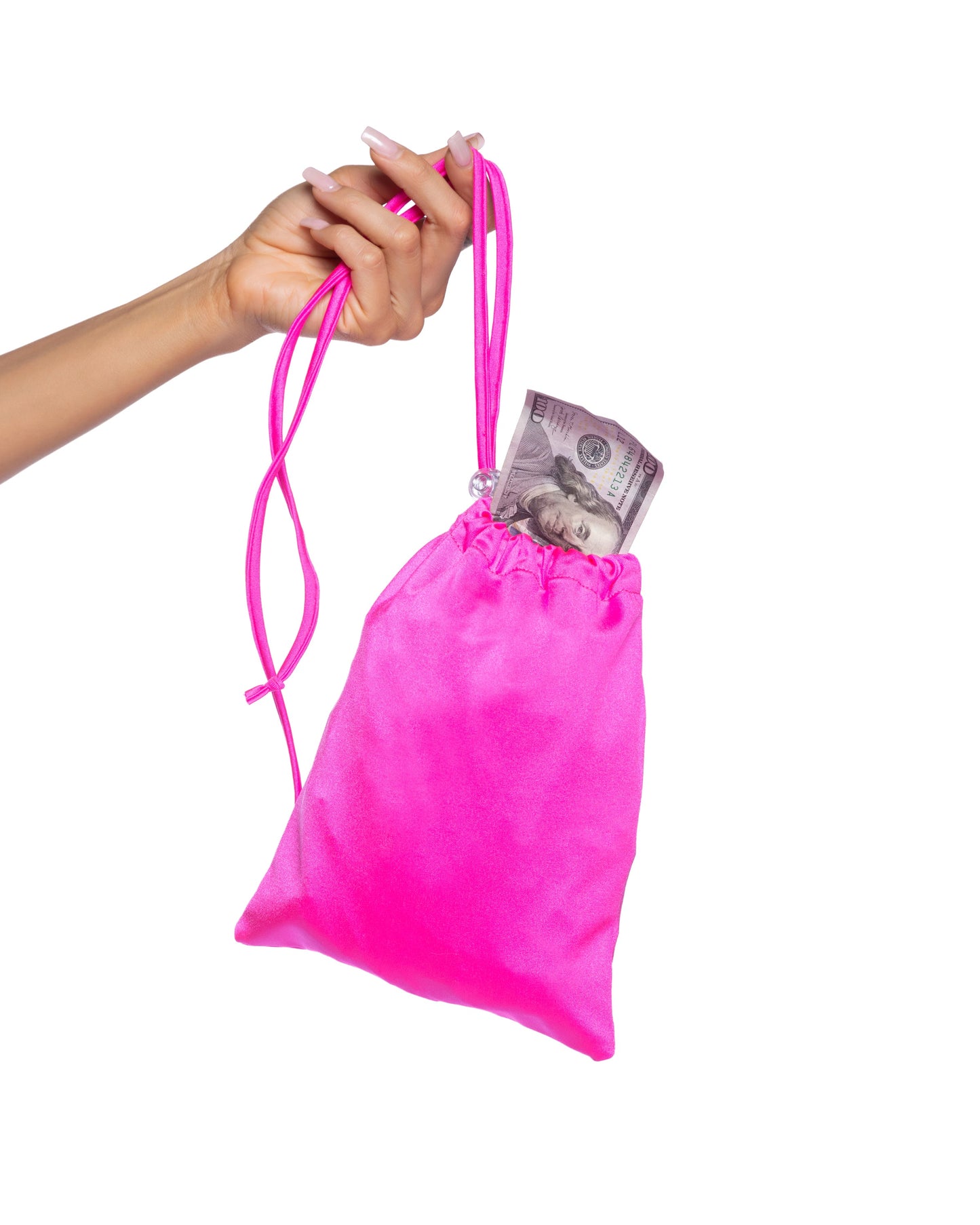 6731 - Spandex Iridescent Money Bag